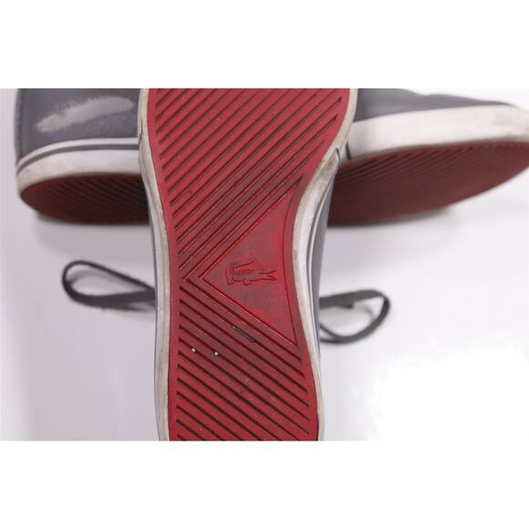 Lacoste Mens Ampthill Gray Hi Top Leather Sneakers US 10 - Picture 10 of 13